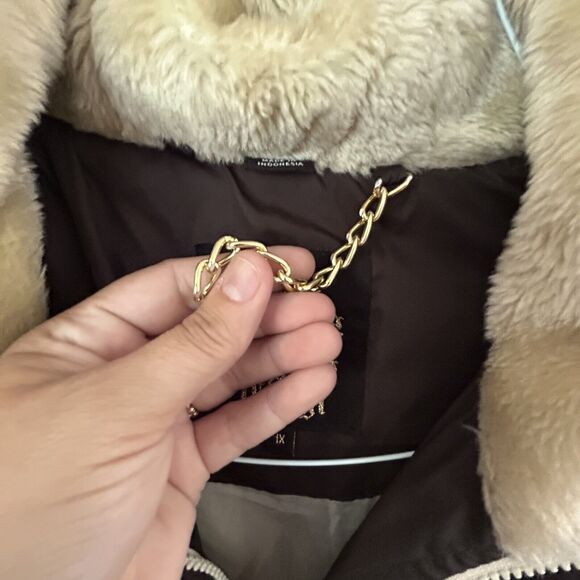 Vintage COOGI Long Brown Puffer Coat Jacket Women's Size 1X Hooded READ - Picture 13 of 16